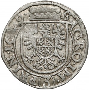 Czechy, Albert von Wallenstein, 3 krajcary 1629, Jicin