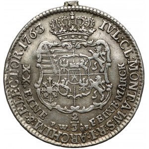 Fryderyk Krystian, 2/3 talara 1763 FWóF, Drezno