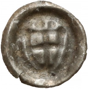 Zakon Krzyżacki, Brakteat - Tarcza z krzyżem (1307-1318) - DWIE kule