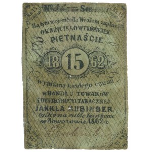 Goworowo, Jankiel Rubinber, 15 kopiejek 1862