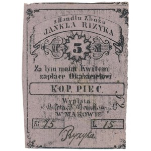 Maków, Jankiel Rizyk, 5 kopiejek (XIX w.)