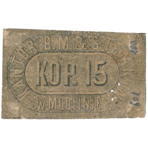 Modlin, Kantor B. M. & S. Temkin, 15 kopiejek 1861