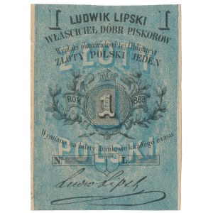 Piskorów, Ludwik Lipski, 1 złoty 1863