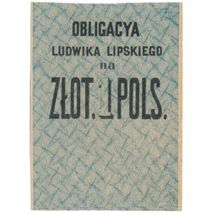 Piskorów, Ludwik Lipski, 1 złoty 1863