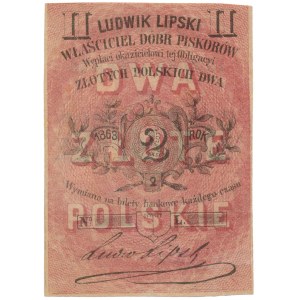 Piskorów, Ludwik Lipski, 2 złote 1863