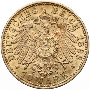 Germany, Preussen, 10 mark 1893 A