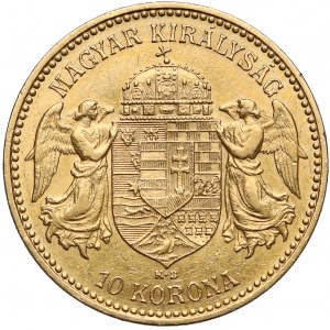 Hungary, Franc Joseph I, 10 korona 1900, Kremnitz