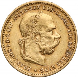 Austria, Franz Joseph I, 10 corona 1896