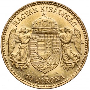 Hungary, Franc Joseph I, 10 korona 1911 KB, Kremnitz