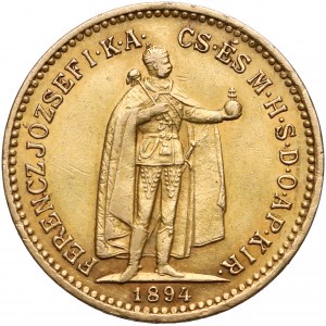 Węgry, Franciszek Józef I, 10 koron 1894 KB