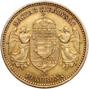 Hungary, Franc Joseph I, 10 korona 1894, Kremnitz