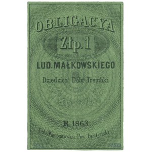 Trembki / Giżyce, Ludwik Małkowski, 1 złoty 1863