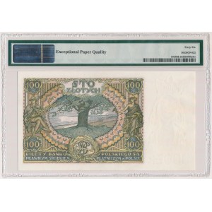 100 złotych 1934 - Ser.AX - +X+ w znaku wodnym, po konserwacji