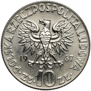 Próba NIKIEL 10 złotych 1967 Kopernik