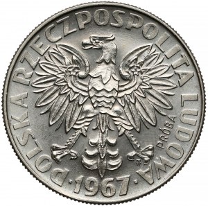 Próba NIKIEL 10 złotych 1967 Skłodowska - na wprost