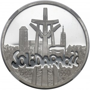 LUSTRZANKA 100.000 złotych 1990 Solidarność - odm.D