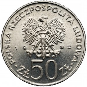 Próba NIKIEL 50 złotych 1982 Bolesław III Krzywousty