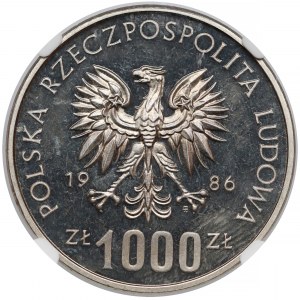 Próba NIKIEL 1.000 złotych 1986 Władysław I Łokietek
