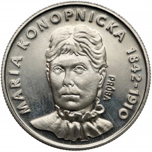 Próba NIKIEL 20 złotych 1978 Maria Konopnicka