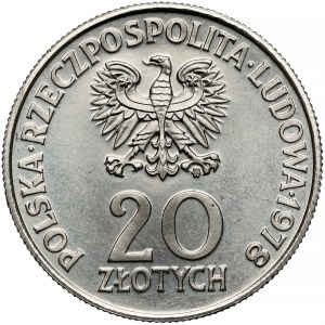 Próba NIKIEL 20 złotych 1978 Interkosmos