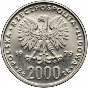 Próba NIKIEL 2.000 złotych 1979 Mieszko I - popiersie
