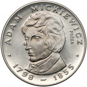 Próba NIKIEL 100 złotych 1978 Adam Mickiewicz - z loczkiem