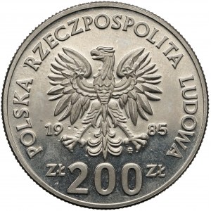 Próba NIKIEL 200 złotych 1985 MŚ w Piłce Nożnej Meksyk