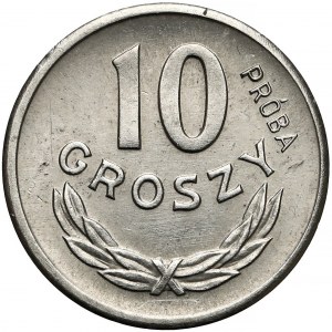 Próba NIKIEL 10 groszy 1962