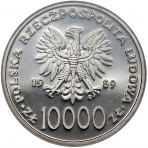 10.000 złotych 1989 Jan Paweł II - na kratce