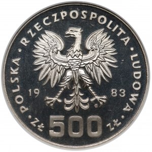 Próba NIKIEL 500 złotych 1983 Los Angeles