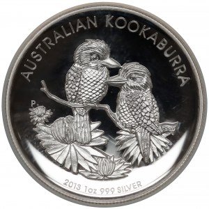 Australia, 1 dolar 2013 Kookaburra - wysoki relief
