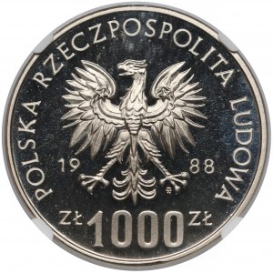 Próba NIKIEL 1.000 złotych 1988 Jadwiga