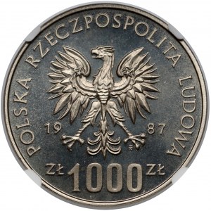 Próba NIKIEL 1.000 złotych 1987 Olimpiada Seul