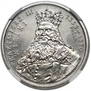 Próba NIKIEL 100 złotych 1987 Kazimierz III Wielki