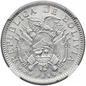 Bolivia, 50 centavos 1909 H