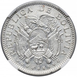 Boliwia, 50 centavos 1909-H