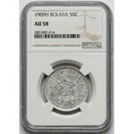 Bolivia, 50 centavos 1909 H