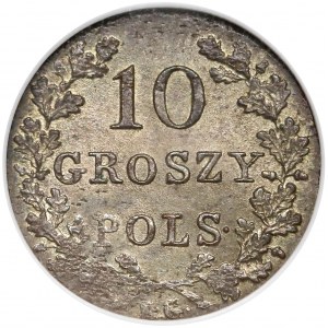 Powstanie Listopadowe, 10 groszy 1831 KG - proste