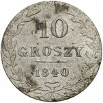 10 pennies 1840 WW au lieu de MW - rare