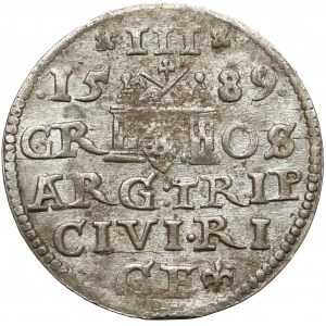Zygmunt III Waza, Trojak Ryga 1589