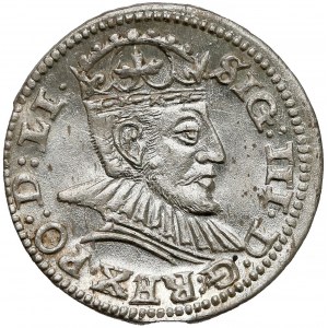 Zygmunt III Waza, Trojak Ryga 1590 - LI• - piękny