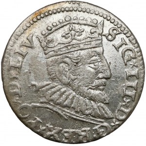 Zygmunt III Waza, Trojak Ryga 1593 - bardzo ładny