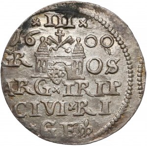 Zygmunt III Waza, Trojak Ryga 1600 - rzadszy