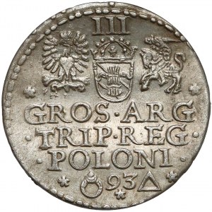Zygmunt III Waza, Trojak Malbork 1593 - DG• - rzadki