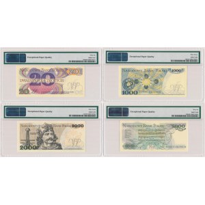 Zestaw banknotów 20-5.000 złotych 1982-1986 (4szt)