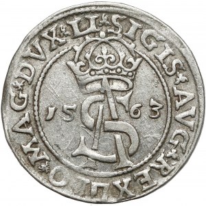 Zygmunt II August, Trojak Wilno 1563 - bez D*G