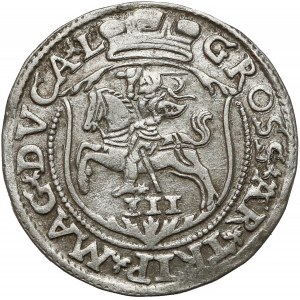 Zygmunt II August, Trojak Wilno 1563 - bez D*G