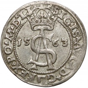 Zygmunt II August, Trojak Wilno 1563 - z D[ei]*G[ratia]