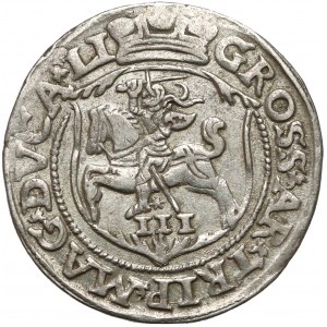 Zygmunt II August, Trojak Wilno 1563 - z D[ei]*G[ratia]