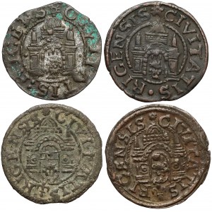 Wolne Miasto Ryga, Szelągi ryskie 1570-1577 (4szt)